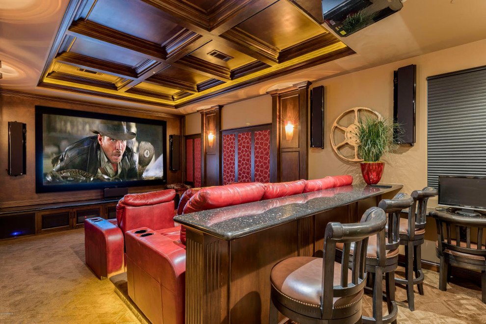 Southwestern Style Home Theater