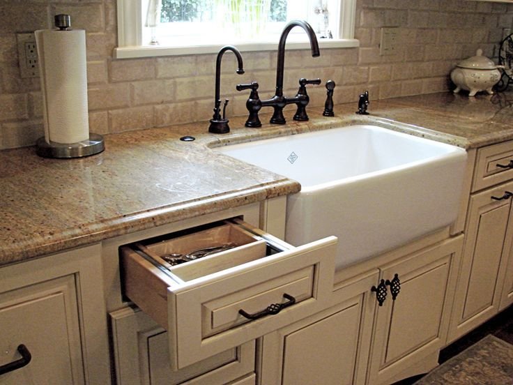 farm style kitchen sink cabinet