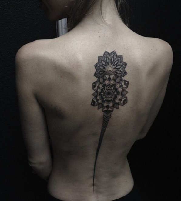 Spine Tattoo (15)