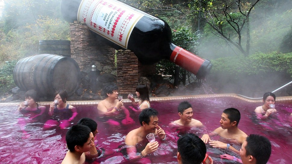 Is red wine really used in spa