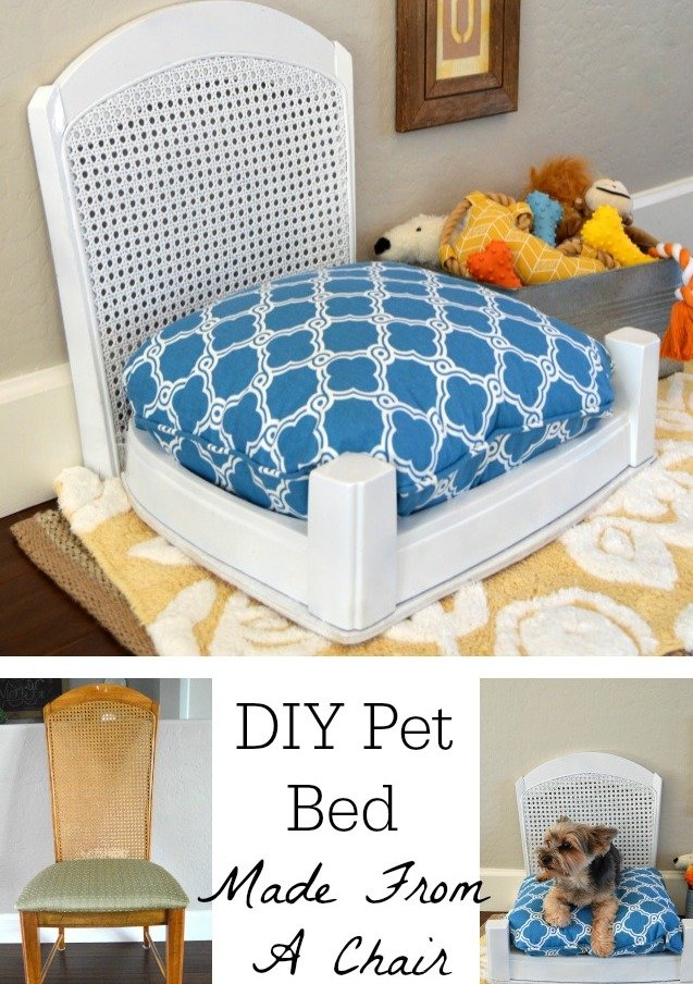 DIY Dog Bed From Old Chair