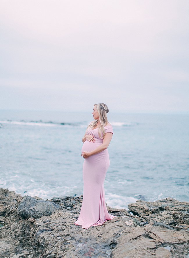Elegant Beach Maternity Dress