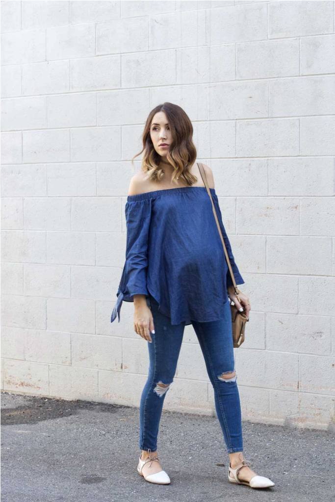Off The Shoulder Top And Jeans