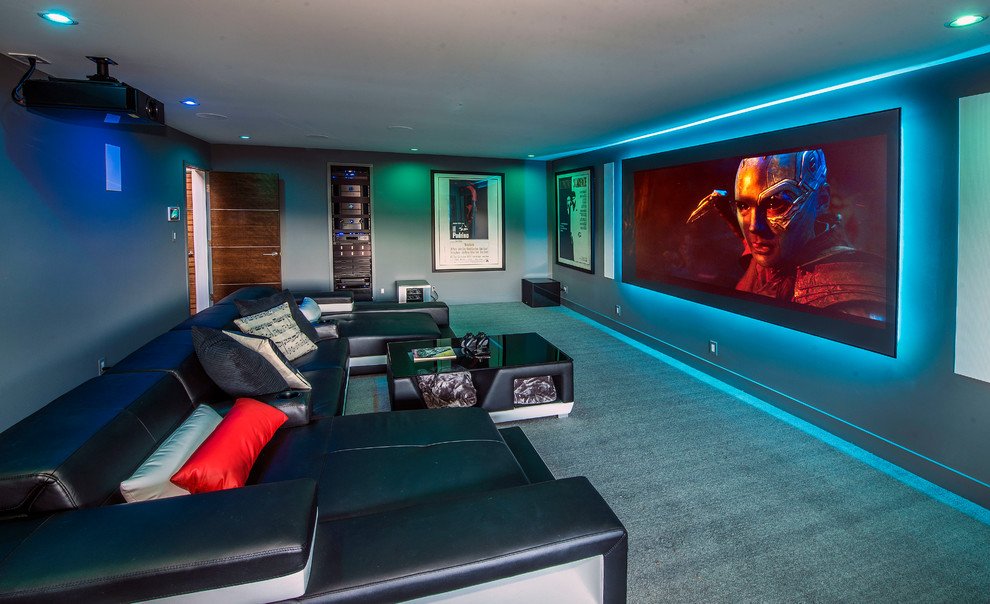 Contemporary Style Home Theater