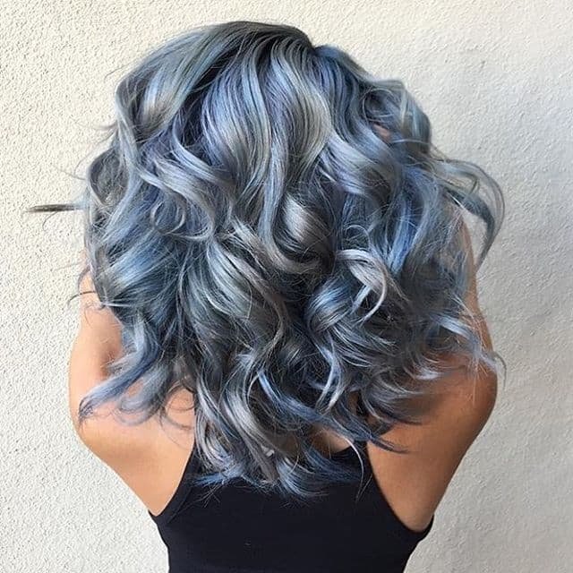 Blue and Grey Metalic Look
