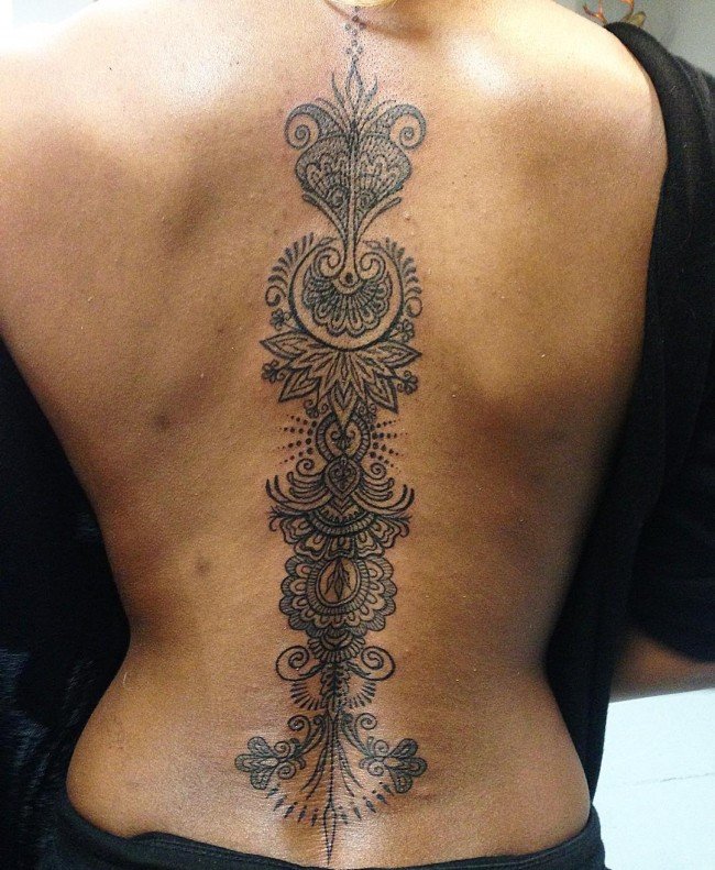 Spine Tattoo (8)