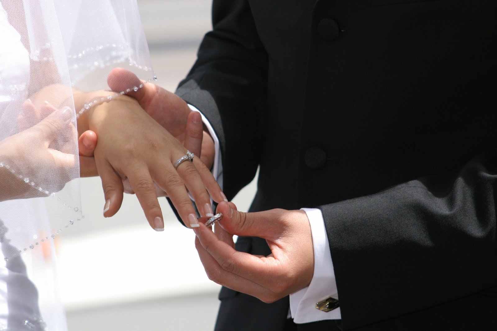 Exchanging Rings During the Ceremon